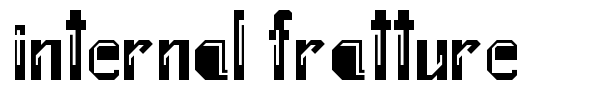 Шрифт Internal Fratture