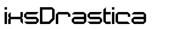 Шрифт ixsDrastica