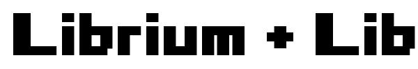 Шрифт Librium + Libritabs