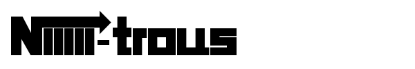 Шрифт Niiiii-trous