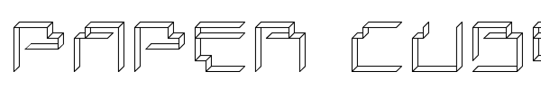 Шрифт Paper Cube