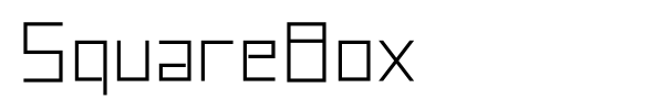 Шрифт SquareBox