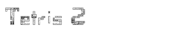 Шрифт Tetris 2