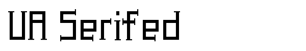 Шрифт UA Serifed