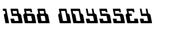 Шрифт 1968 Odyssey