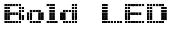 Шрифт Bold LED Board-7
