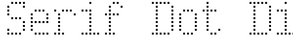 Шрифт Serif Dot Digital-7