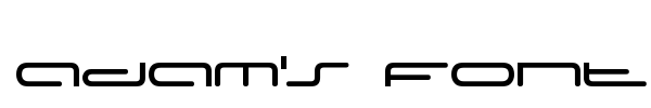 Шрифт Adam's Font