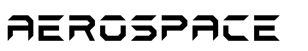Шрифт Aerospace