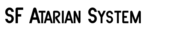 Шрифт SF Atarian System