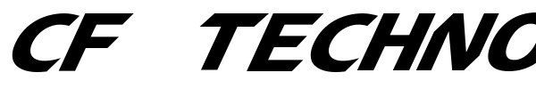 Шрифт CF TechnoMania