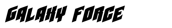 Шрифт Galaxy Force
