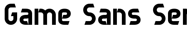 Шрифт Game Sans Serif 7