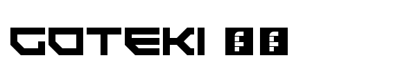 Шрифт Goteki 45