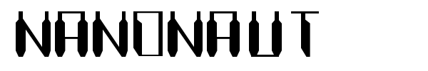 Шрифт Nanonaut