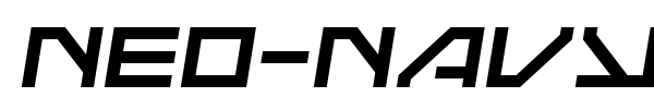 Neo-Navy font preview