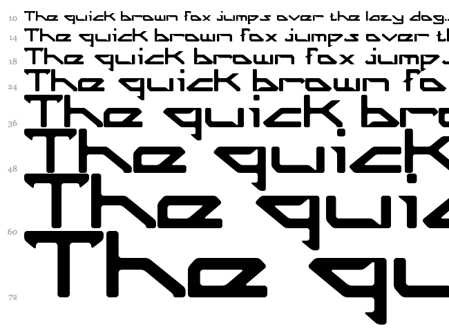 Octicity font waterfall