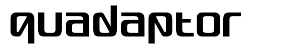 Шрифт Quadaptor