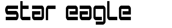 Star Eagle font preview