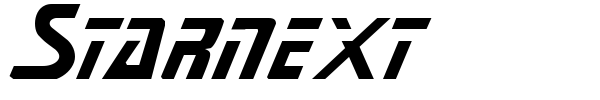 Шрифт Starnext