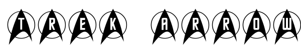Шрифт Trek Arrowcaps