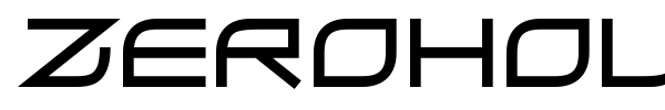 Шрифт ZeroHour