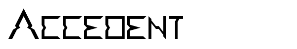 Шрифт Accedent