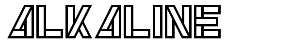 Шрифт Alkaline