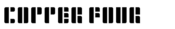 Шрифт Copper Four