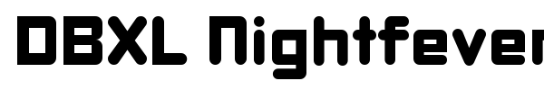 Шрифт DBXL Nightfever