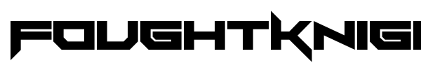 Шрифт FoughtKnight Victory
