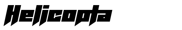 Шрифт Helicopta