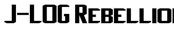 Шрифт J-LOG Rebellion Sans