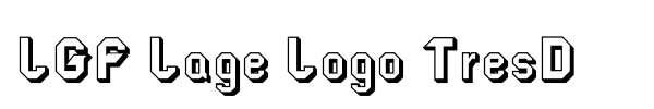 Шрифт LGF Lage Logo TresD