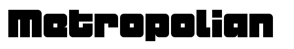 Шрифт Metropolian