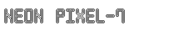 Шрифт Neon Pixel-7