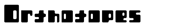 Шрифт Orthotopes