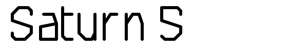 Шрифт Saturn 5