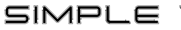 Шрифт Simple Tech