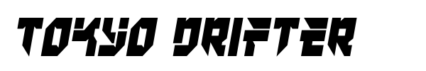 Tokyo Drifter font preview