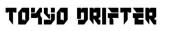 Tokyo Drifter font preview