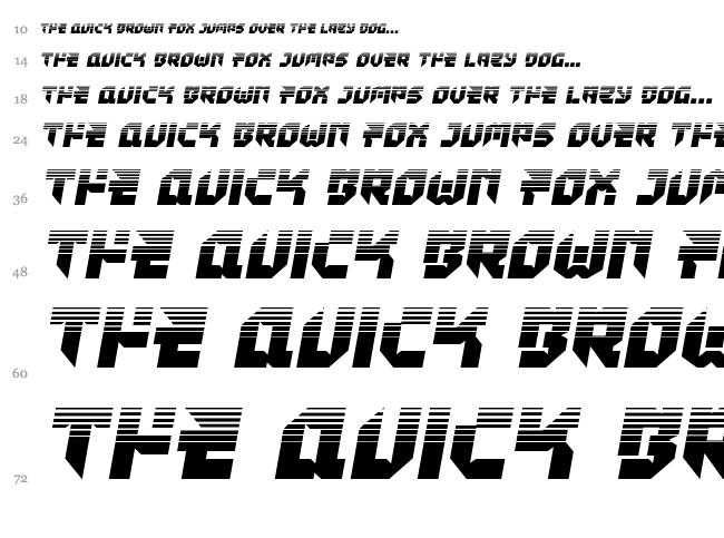 Tokyo Drifter font waterfall