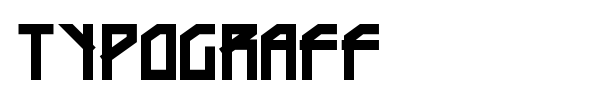 Шрифт Typograff