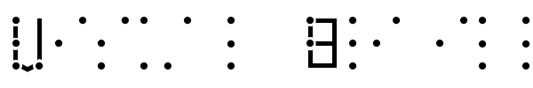Шрифт Visual Braille