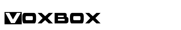 Шрифт Voxbox