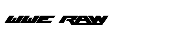 Шрифт WWE Raw