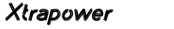 Шрифт Xtrapower