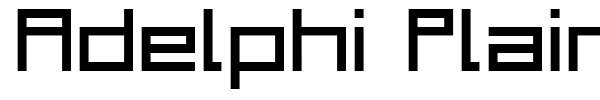 Шрифт Adelphi Plain