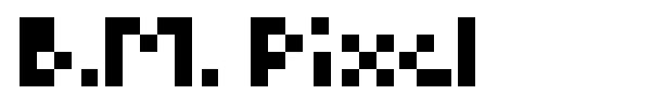 Шрифт B.M. Pixel