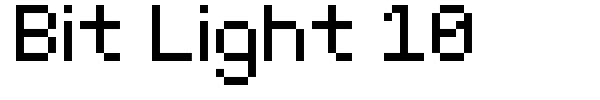 Шрифт Bit Light 10